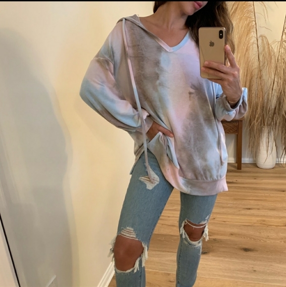 mrsalliexo Tops - Reposhing Cotton Candy Tie Dye Hoodie